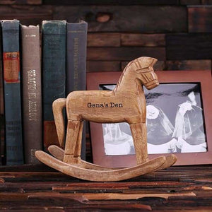 Personalized Gift Set for Her w/Keepsake Box Rocking Horse Paddle Brush Treasure Box - Assorted - Womens Gifts
