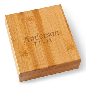 Personalized Groomsmen Whiskey Stone Set - 2Lines - Bar Accessories