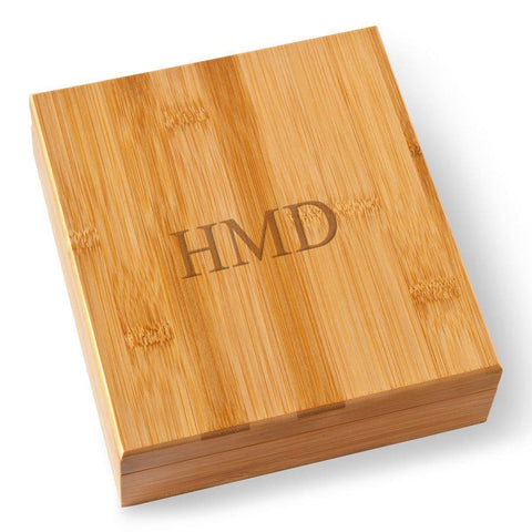 Image of Personalized Groomsmen Whiskey Stone Set - 3Initials - Bar Accessories