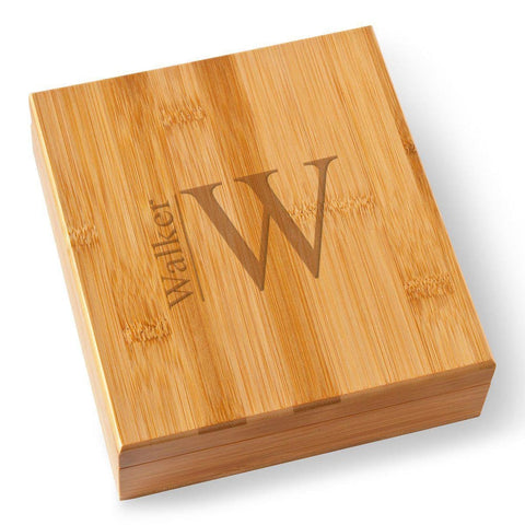 Image of Personalized Groomsmen Whiskey Stone Set - Modern - Bar Accessories