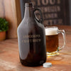 Personalized Growler - Beer - Amber Glass - 64 oz. - Personalized Barware