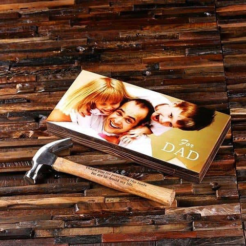 Image of Personalized Hammer with Wood Box Printed - Hardware Tools