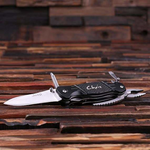 Image of Personalized Jeep Utility Knife w/Case - Knives