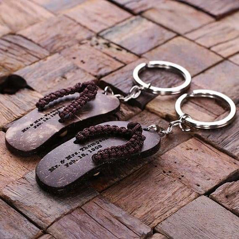Image of Personalized Key Chain Flip Flop - Key Chains