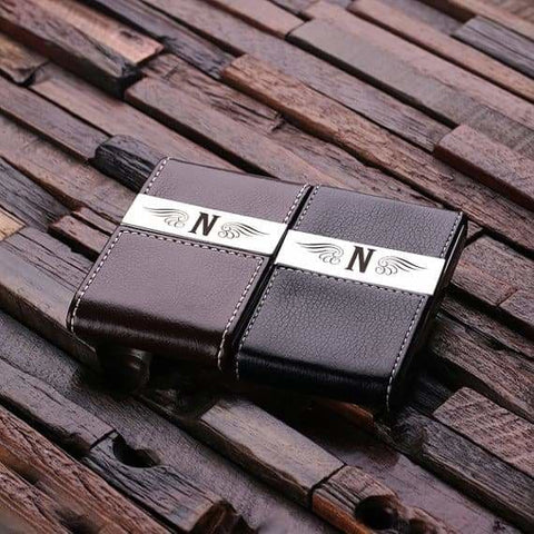 Image of Personalized Leather Business Card Holder - Cardholders