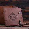 Personalized Leather Travel Diary & Sketchbook - Journals & Notebooks