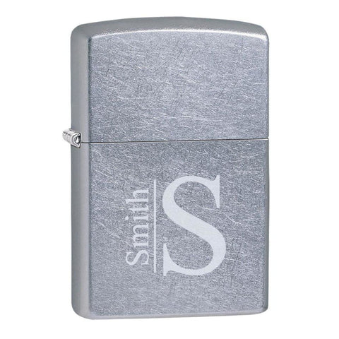 Image of Personalized Lighters - Zippo - Street Chrome - Modern - Zippo Lighters