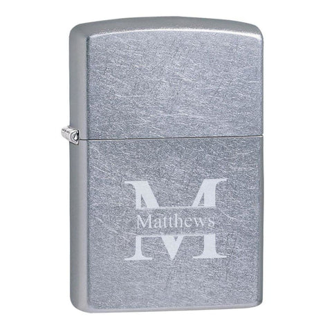 Image of Personalized Lighters - Zippo - Street Chrome - SELECT DESIGN - Zippo Lighters