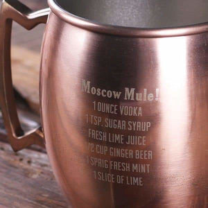Personalized Moscow Mule Mug with Beautifully Shaped Handle - Assorted - Kitchen