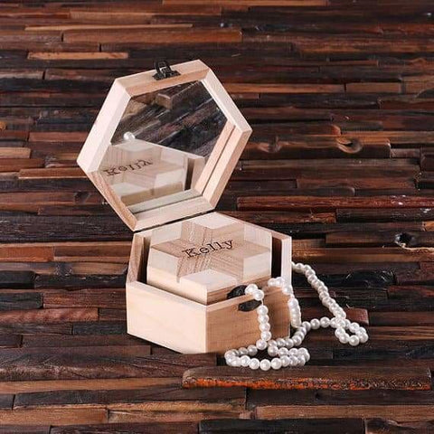 Image of Personalized Nested Octagonal Keepsake/Jewelry Small Large or Set of 2 - Boxes - Keepsakes