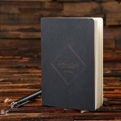 Image of Personalized Notebook & Pen Groomsmen Gift Set Idea - Assorted - Groomsmen