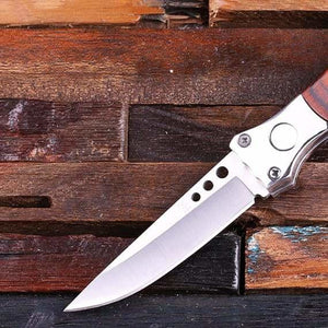 Personalized Pocket Knife Dagger with Wood Box - Knives & Gift Box