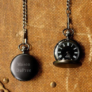 Personalized Pocket Watch - Midnight - Groomsmen - Executive Gifts