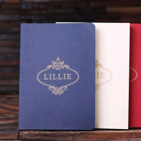 Image of Personalized Portfolio Journal Red White Blue Set - Journals & Notebooks