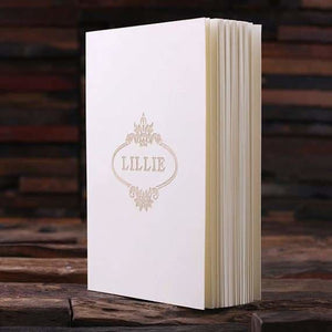 Personalized Portfolio Journal White Blue or Red - Journals & Notebooks
