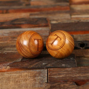 Personalized Sandalwood Meditation Balls with Gift Box and Bag - Assorted Fathers Day