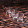 Personalized Set of 4 Whiskey Glasses - Drinkware - Whiskey Glass