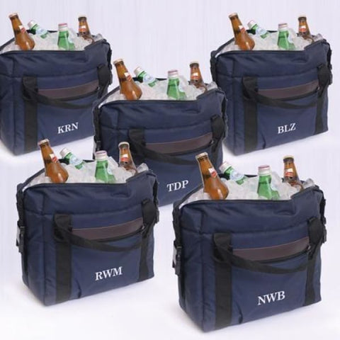 Image of Personalized Set of 5 Soft-Sided Cooler - Personalized Coolers for Groomsmen Gifts - Outdoors