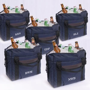 Personalized Set of 5 Soft-Sided Cooler - Personalized Coolers for Groomsmen Gifts - Outdoors