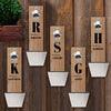 Personalized Set of 5 Wall Mounted Bottle Openers for Groomsmen - FamilyInitial - Bar Accessories