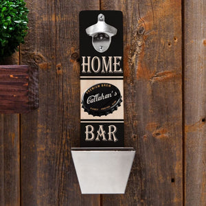 Personalized Set of 5 Wall Mounted Bottle Openers for Groomsmen - PremiumBrew - Bar Accessories