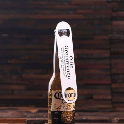 Image of Personalized Stainless Steel Beer Bottle Opener - Bottle Openers - Beer