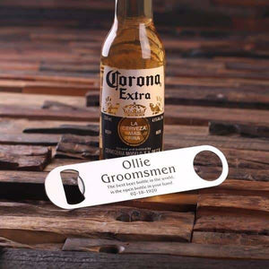 Personalized Stainless Steel Beer Bottle Opener - Bottle Openers - Beer