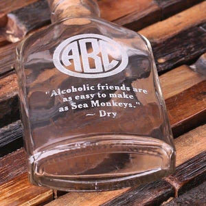 Personalized Vintage Style Whiskey Flask - Flasks