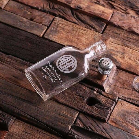 Image of Personalized Vintage Style Whiskey Flask - Flasks