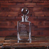 Personalized Whiskey Decanter with Round Bottle Lid A - Decanter - Whiskey