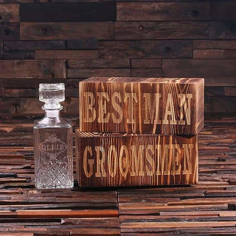 Image of Personalized Whiskey Decanter w/Keepsake Box - Decanter - Whiskey Sets