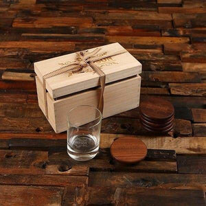 Personalized Whiskey Glass Coasters & Coaster Storage Box - All Products