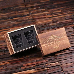 Personalized Whiskey Glass Set w/Keepsake Box - All Products