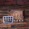 Personalized Whiskey Scotch Glasses 8 Ice-Cubs with Wood Box - All Products