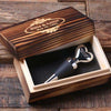 Personalized Wine Heart Shape Stainless Steel Wine Stopper with Wood Gift Box Wedding Couple Gift - Assorted - Beer & Wine
