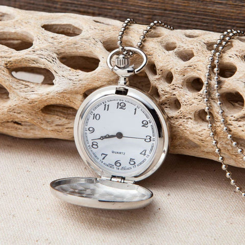 Image of Personalized Womens Clock Pendant Necklace - Keepsake Gifts