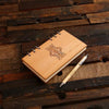 Personalized Wood Bound Journal Notebook in Dark & Light Brown - All Products