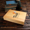 Personalized Wood Box (13.5 x 9.5 x 2.75 in) - Boxes - Pine Wood (Natural)