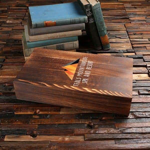 Personalized Wood Box (15.25 x 8.25 x 3.25 in) - Boxes - Pine Wood (Brown)