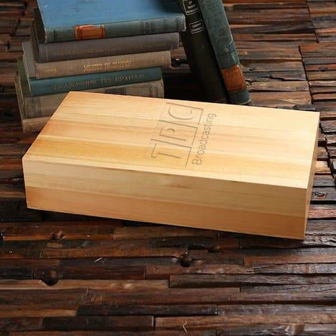 Image of Personalized Wood Box (15.25 x 8.25 x 3.25 in) - Boxes - Pine Wood (Natural)