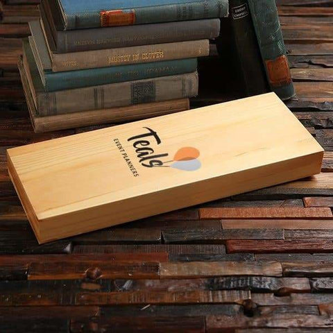 Image of Personalized Wood Box (15 x 5.5 x 1.5 in) - Boxes - Pine Wood (Natural)