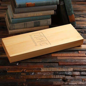 Personalized Wood Box (15 x 5.5 x 1.5 in) - Boxes - Pine Wood (Natural)