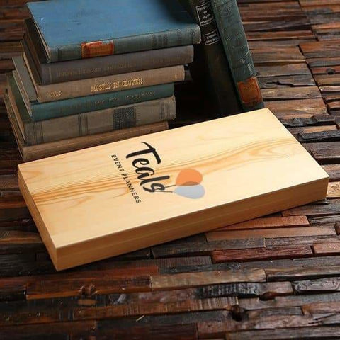 Image of Personalized Wood Box (15 x 7 x 1.5 in) - Boxes - Pine Wood (Natural)