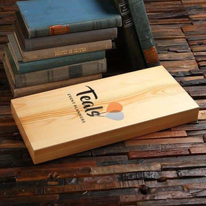 Personalized Wood Box (15 x 7 x 1.5 in) - Boxes - Pine Wood (Natural)