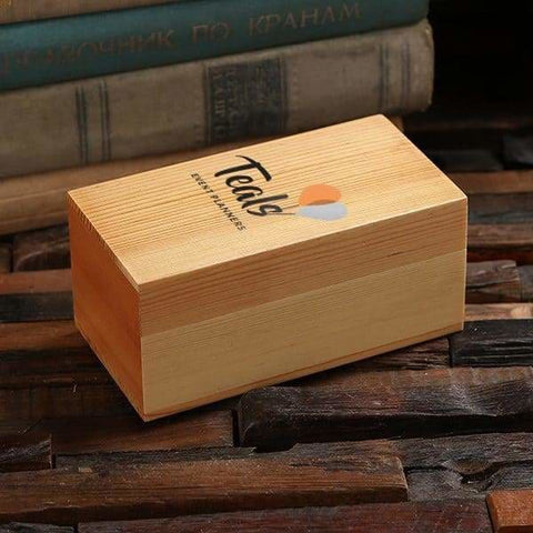 Image of Personalized Wood Box (5 x 2.75 x 2.25 in) - Boxes - Pine Wood (Natural)