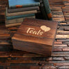 Personalized Wood Box (8.44 x 6.85 x 3.77 in) - Boxes - Pine Wood (Brown)