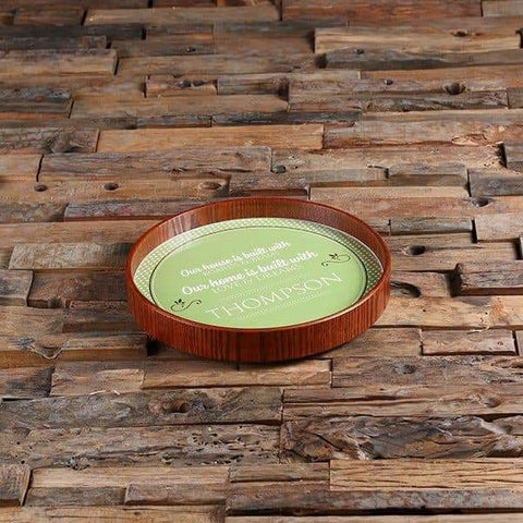 Image of Personalized Wood Serving Tray_E - Serving - Trays Bowls Etc.