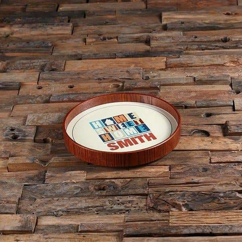 Image of Personalized Wood Serving Tray_H - Serving - Trays Bowls Etc.