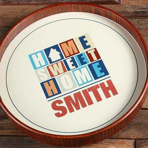 Image of Personalized Wood Serving Tray_H - Serving - Trays Bowls Etc.