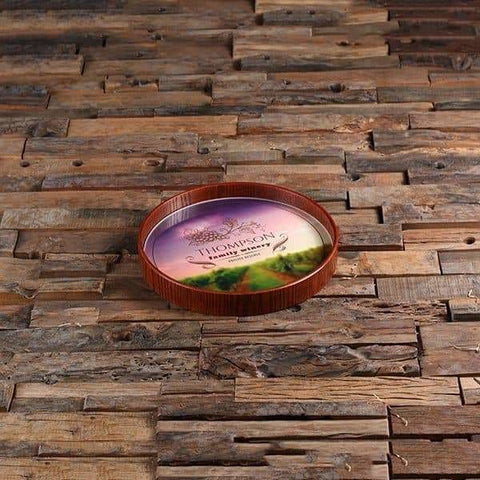 Image of Personalized Wood Serving Tray_I - Serving - Trays Bowls Etc.